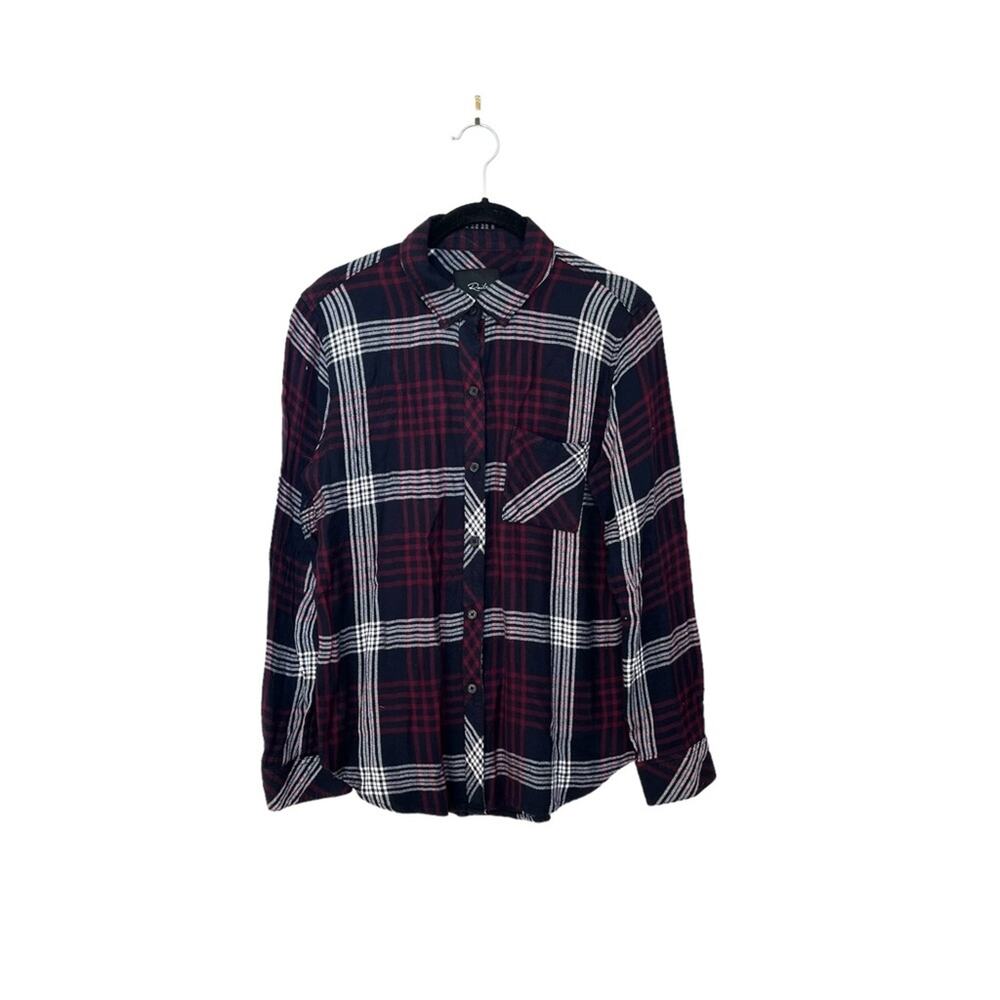 Rails HUNTER PLAID SHIRT IN NAVY MERLOT Size S